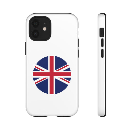 Circular UK Flag iPhone Case (Tough Case model series 12) by TokyoBill