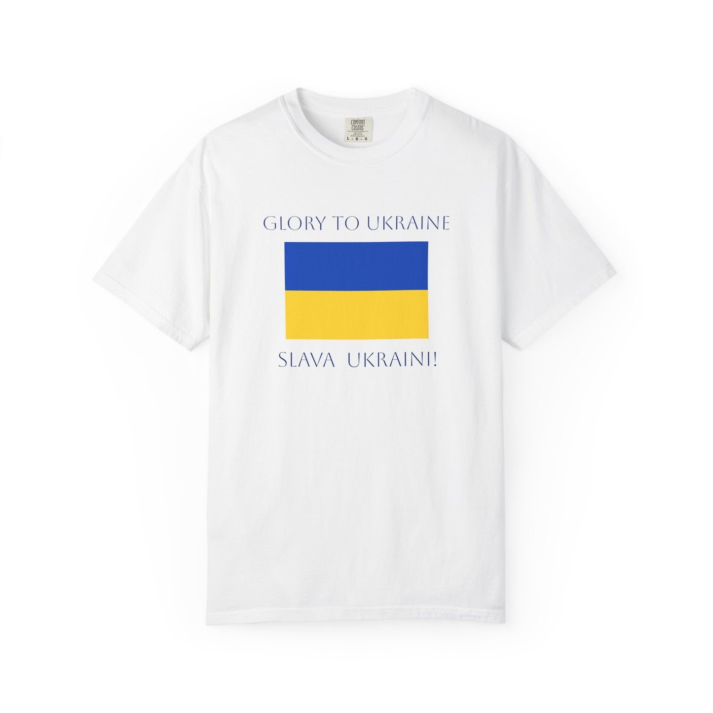 Glory to Ukraine/Slava Ukraini! Unisex Garment-Dyed T-shirt, support for freedom tee by TokyoBill