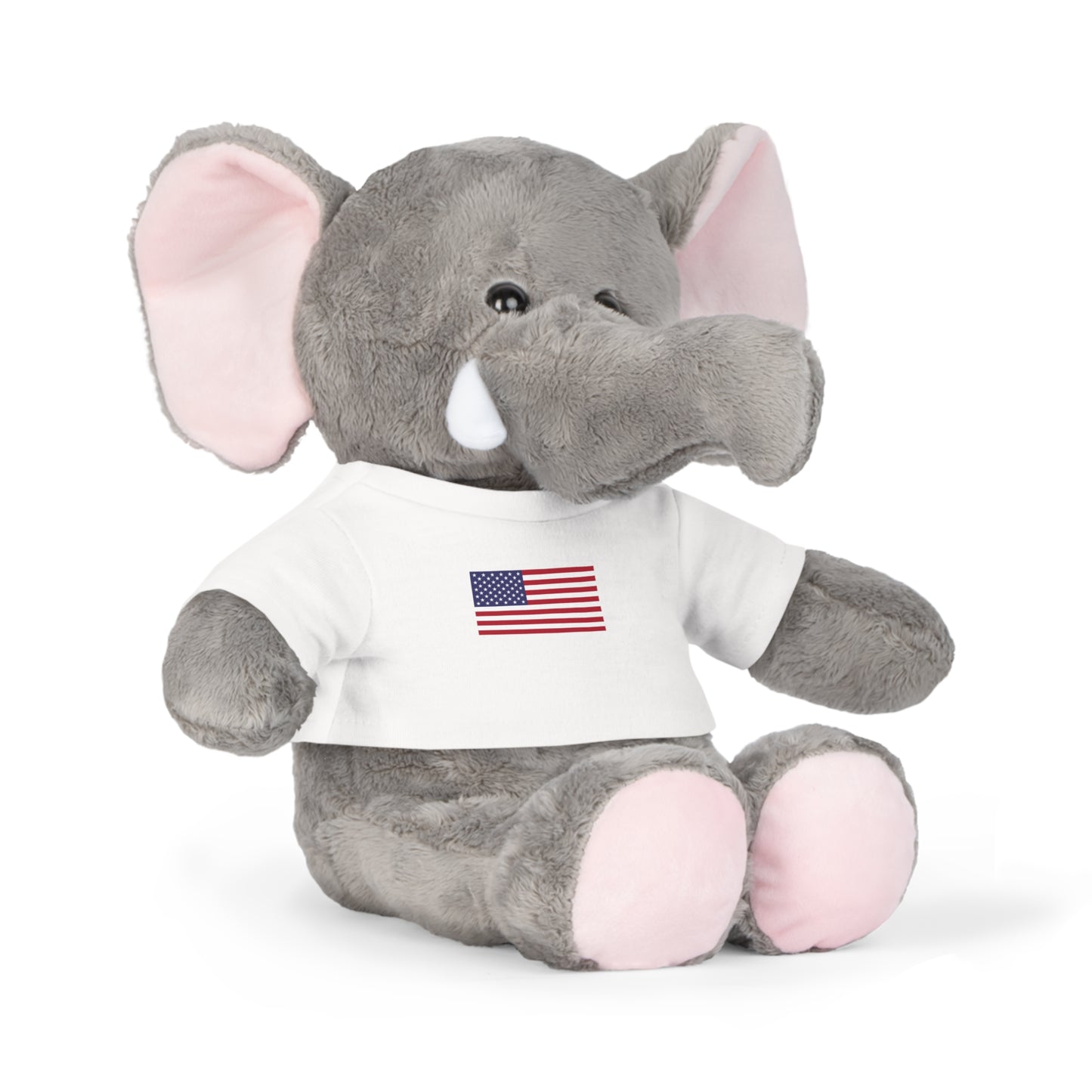 Plush Toy Animal w/USA Flag Tee, by TokyoBill