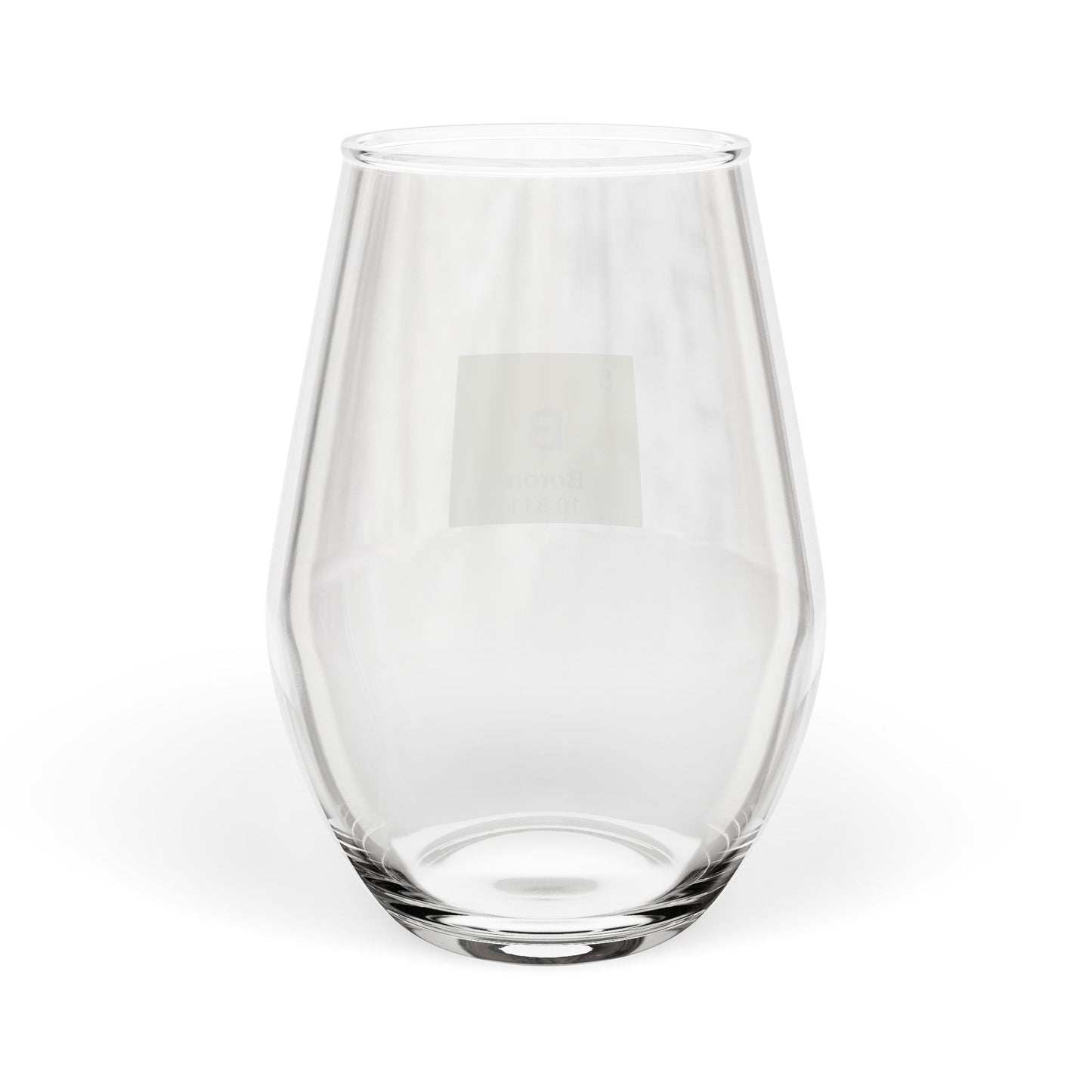 Periodic Table Stemless Wine Glass | Metalloid Series | Science Gift