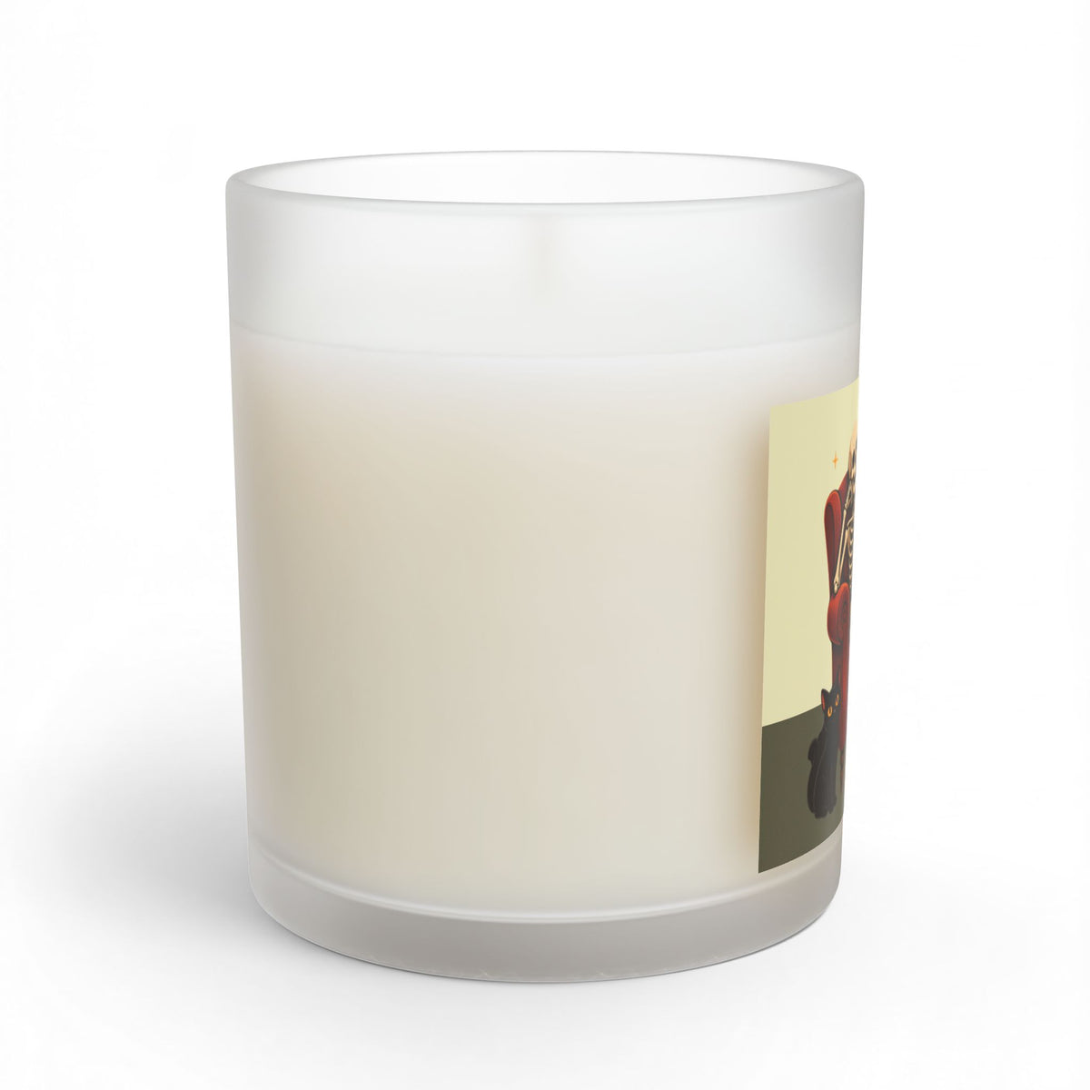 Sitting Skeleton, Halloween soy wax candle, long burn 55-70 hours, 11oz reusable glass jar,  by TokyoBill