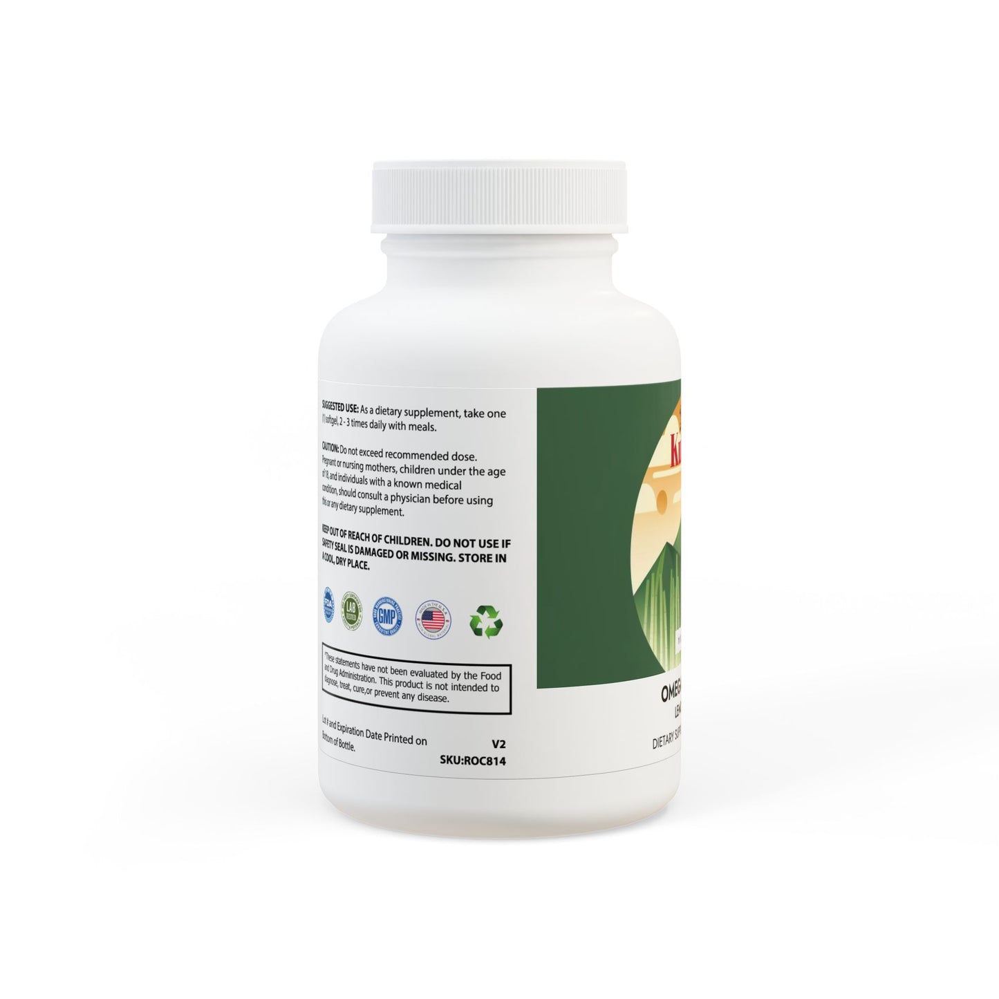 Kumoji Omega-3 Fish Oil Softgels – EPA & DHA for Heart Health, Inflammation & Exercise Recovery | 60 Softgels | Lemon Flavor | Non-GMO | GMP Certified