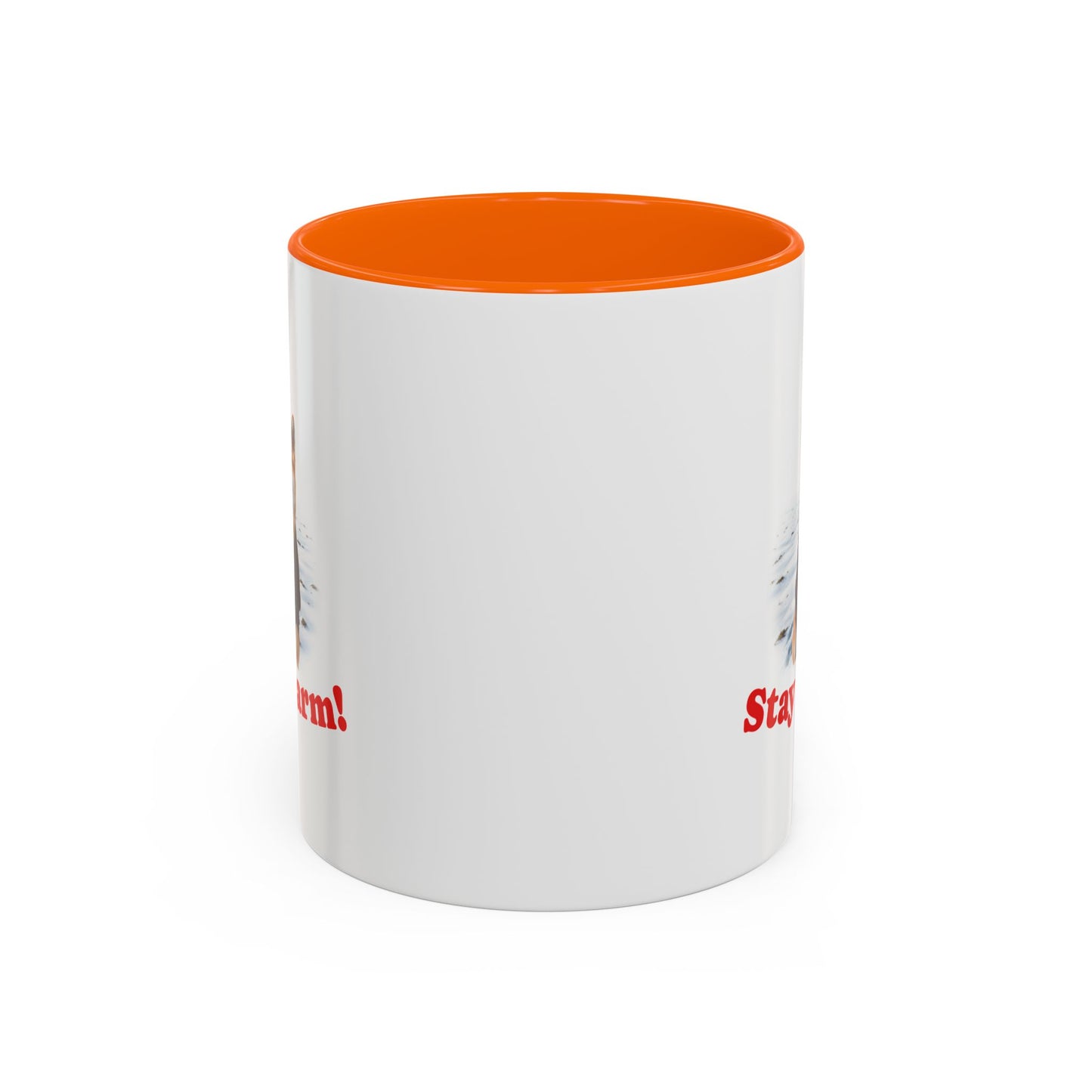 Two-tone Accent 11 oz Coffee Mug w/ Shiba Ken Sweater Dog, by TokyoBill