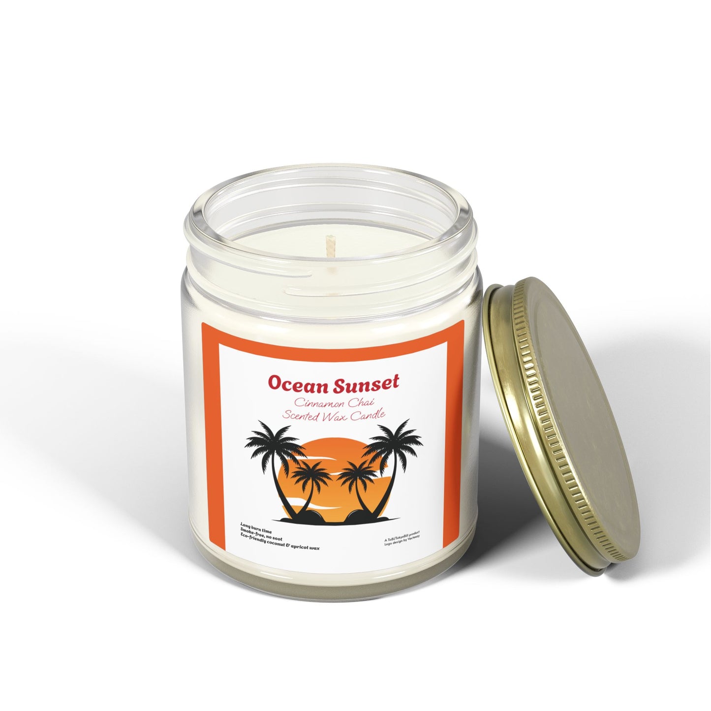 Ocean Sunset Beachwood Scented Candle | Hand-Poured USA | Coconut Apricot Wax