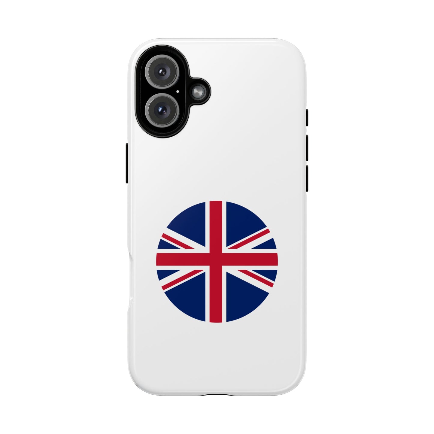Circular UK Flag iPhone Case (Tough Case model series 16) by TokyoBill