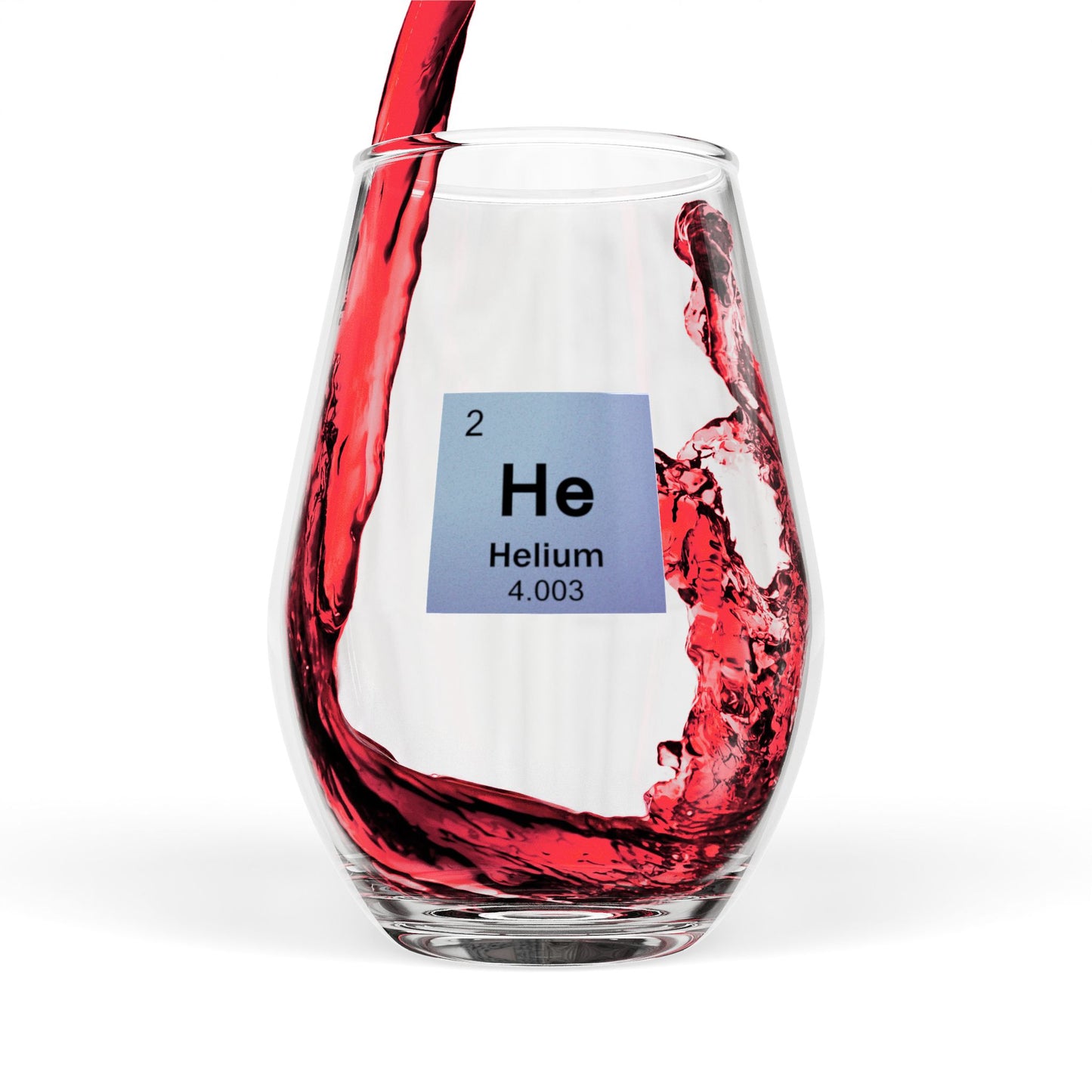 Periodic Table Stemless Wine Glass | Noble Gas Series | Science Gift