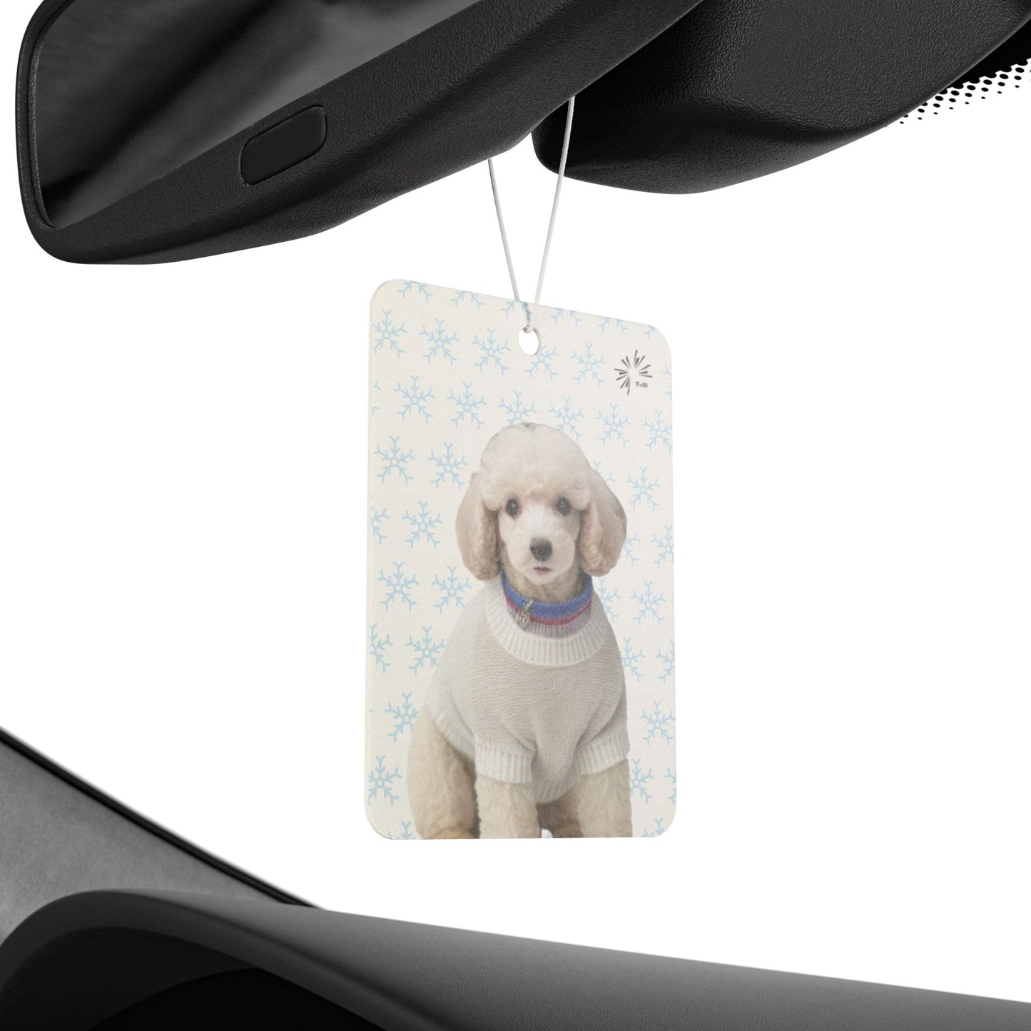 Sweater Dog Car Air Freshener | Cute Miniature Poodle Car Décor by TokyoBill