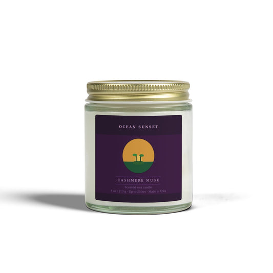 Ocean Sunset | Cashmere Musk Scented Candle | Hand-Poured in USA