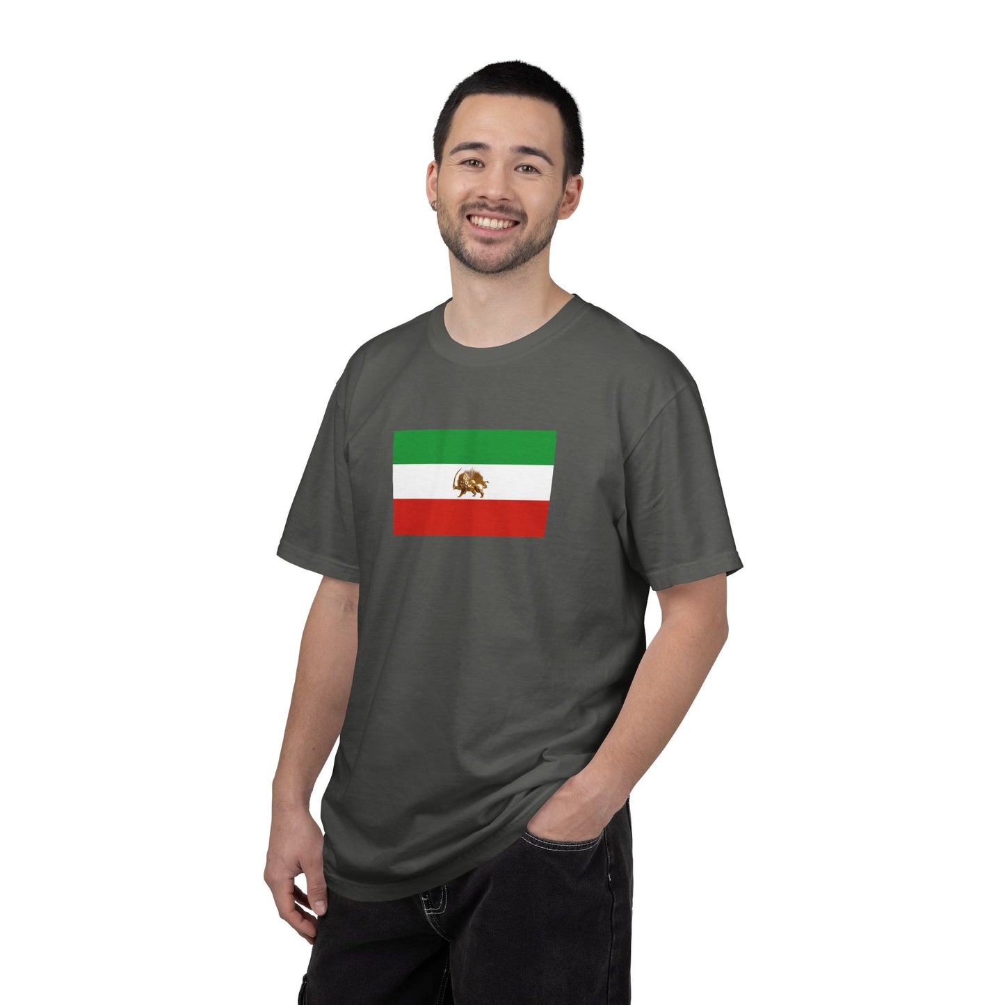 Lion & Sun Iranian Flag, Unisex Garment-Dyed T-shirt, Freedom Tee by TokyoBill