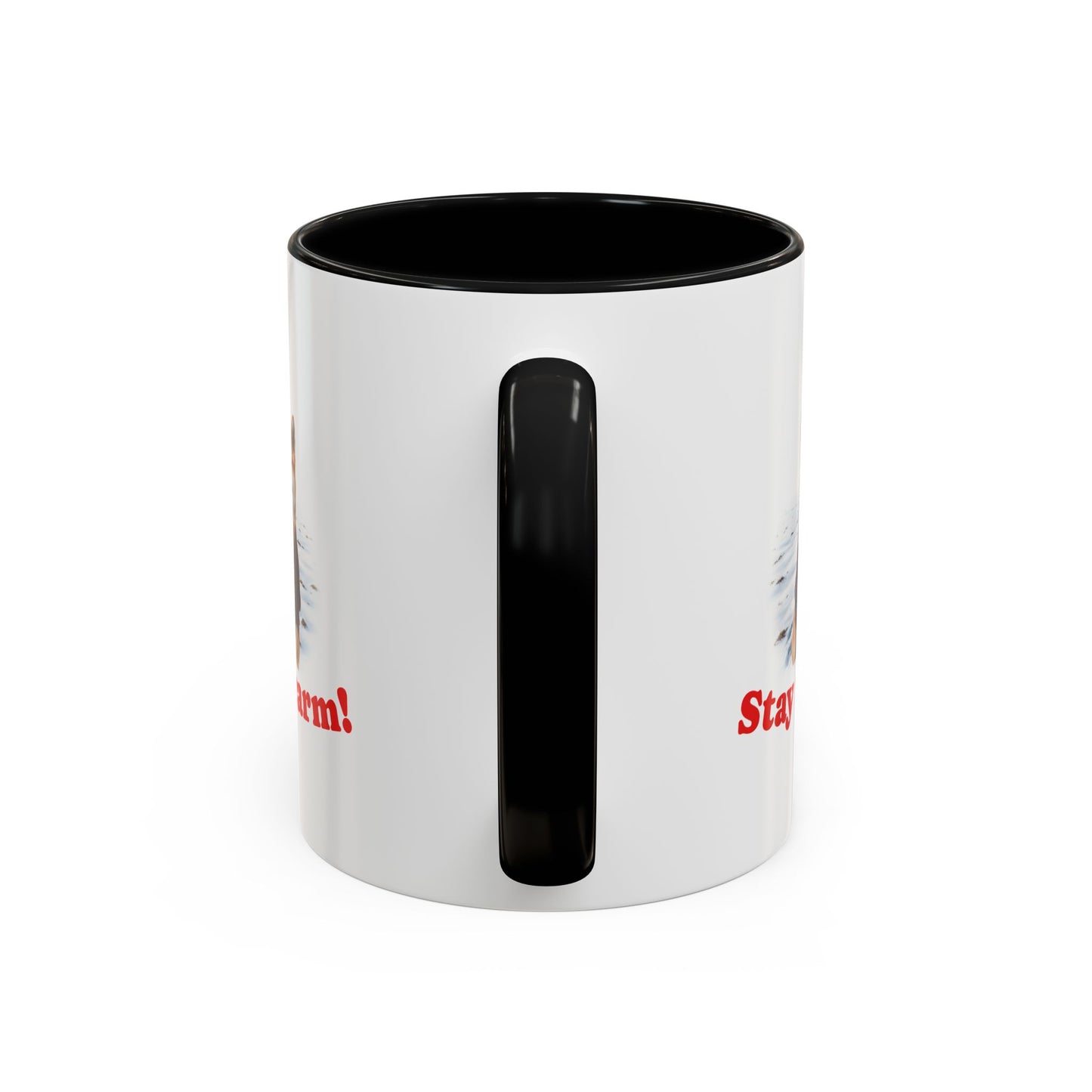Two-tone Accent 11 oz Coffee Mug w/ Shiba Ken Sweater Dog, by TokyoBill