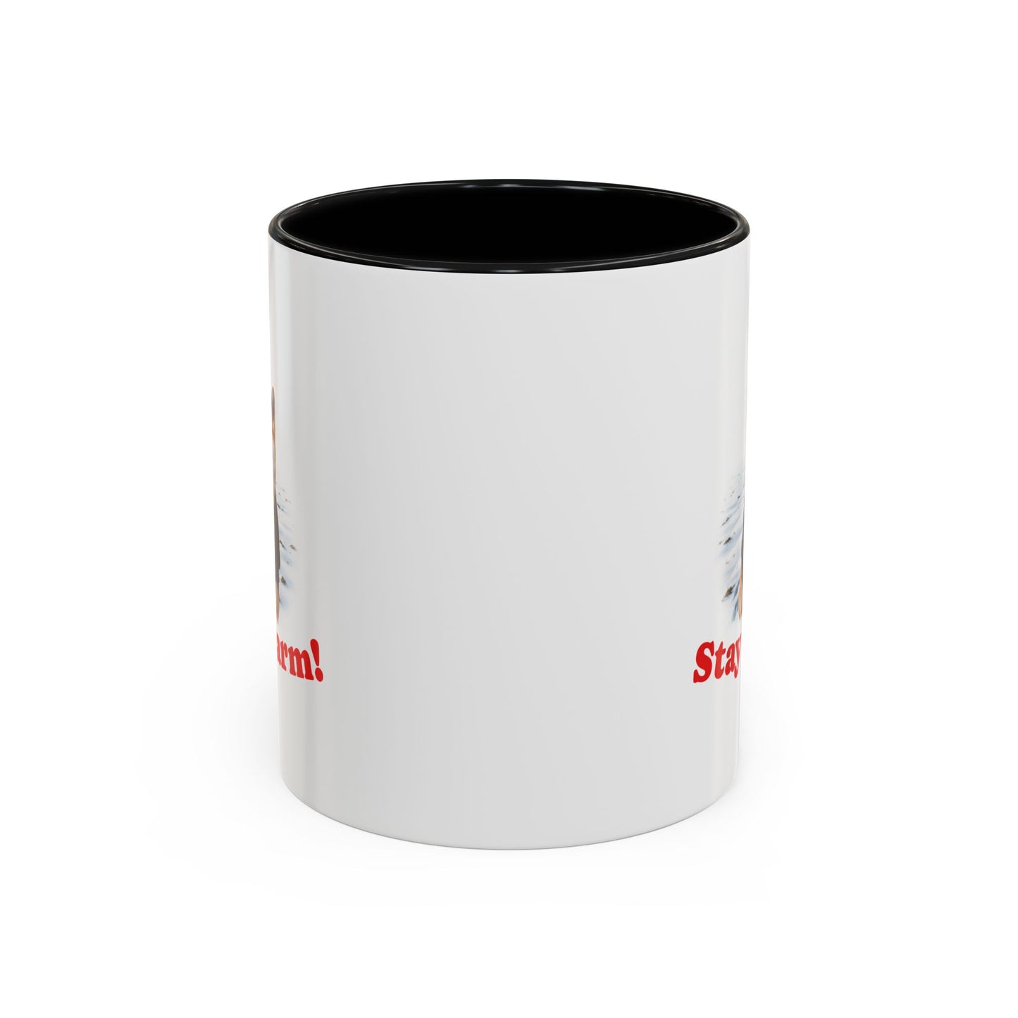 Two-tone Accent 11 oz Coffee Mug w/ Shiba Ken Sweater Dog, by TokyoBill