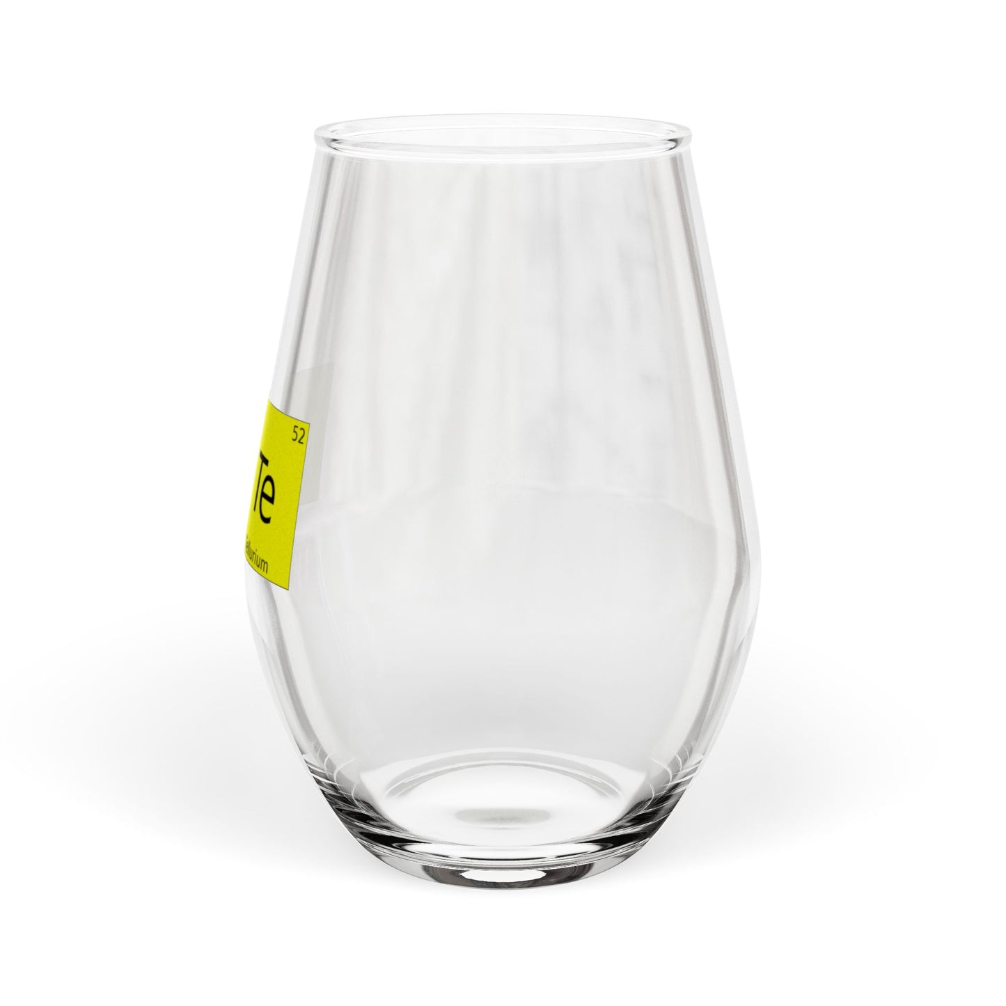 CuTe Copper-Tellurium Periodic Table Chemistry 11.75oz Wine Glass, by TokyoBill
