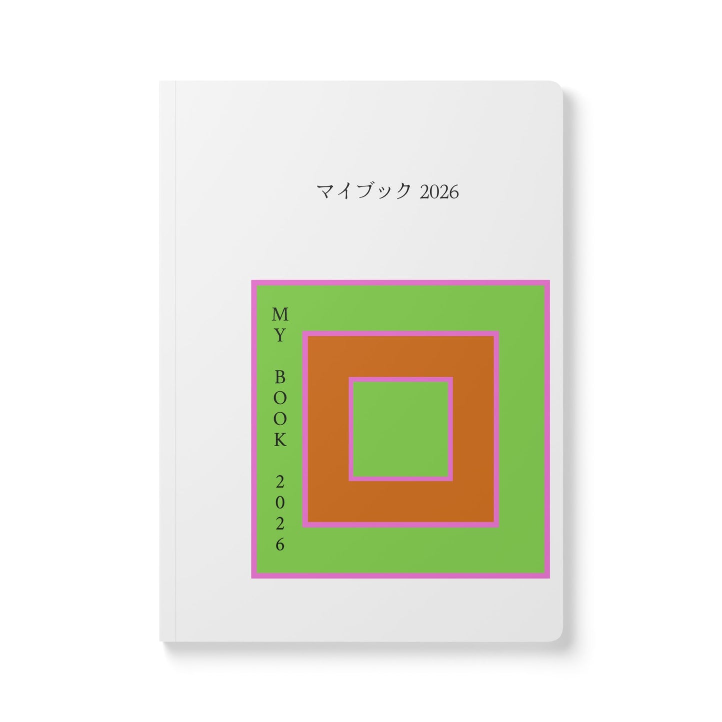 Softcover Journal — Minimal Japanese-Inspired 2026 Planner (“My Book 2026” / 桜 Kumōji)