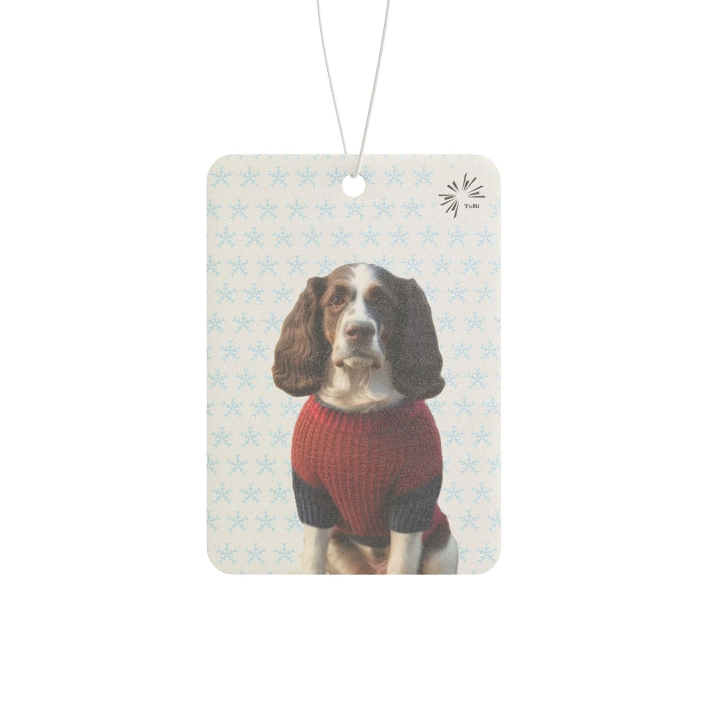 Sweater Dog Car Air Freshener, Cute Springer Spaniel Car Fragrance, by TokyoBill