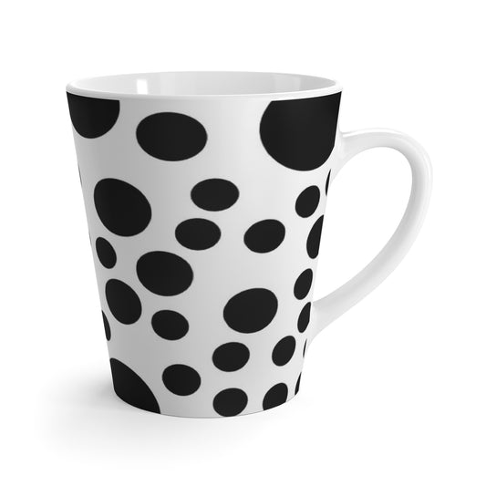Polka Dot Print Latte Mug - Ideal for Coffee/Tea Lovers, by TokyoBill