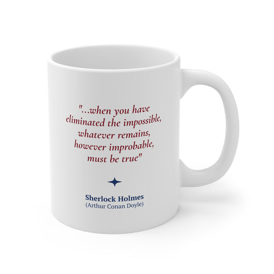 Arthur Conan Doyle Quote Coffee Mug 11oz Ceramic Classic Literature Gift
