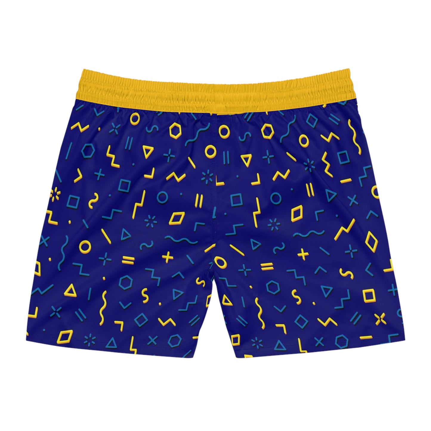 Colorful AOP Swim Shorts, Men's Beachwear, Summer Vacation Swimwear by TokyoBill