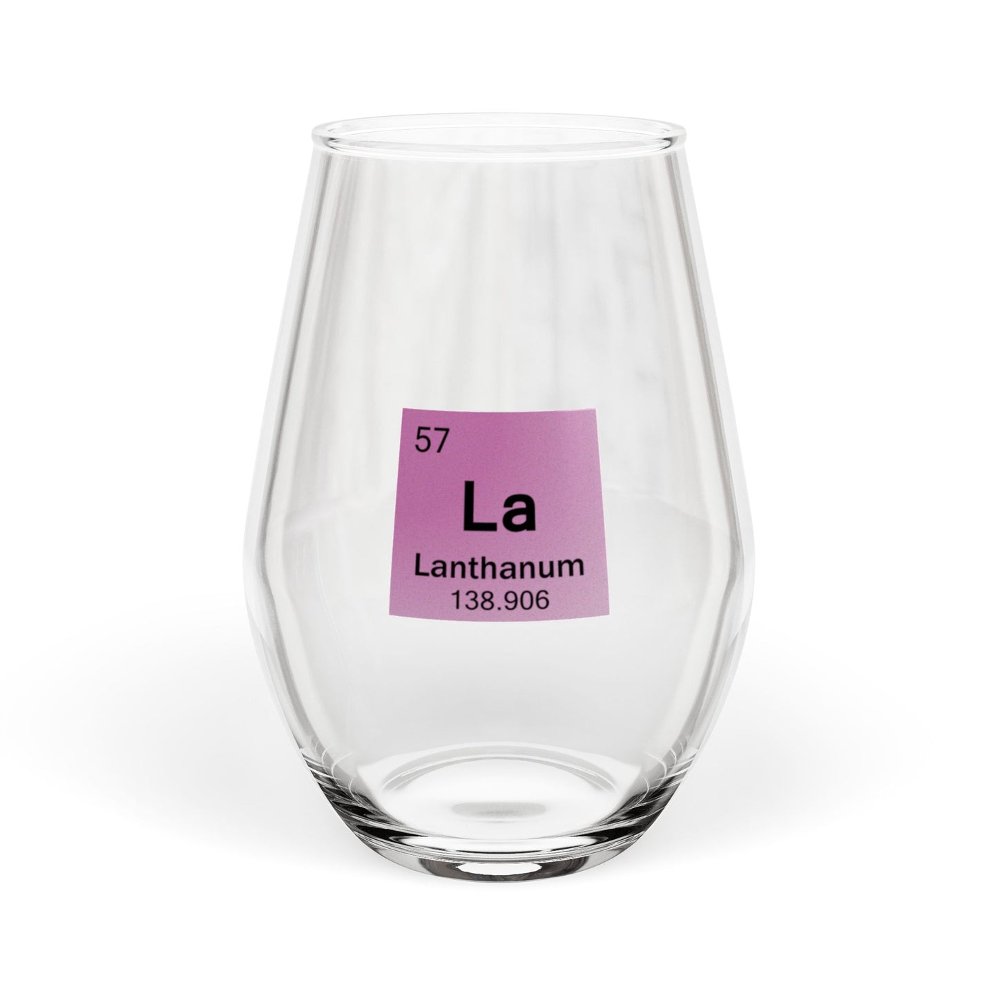 Periodic Table Stemless Wine Glass | Lanthanide Series | Science Gift