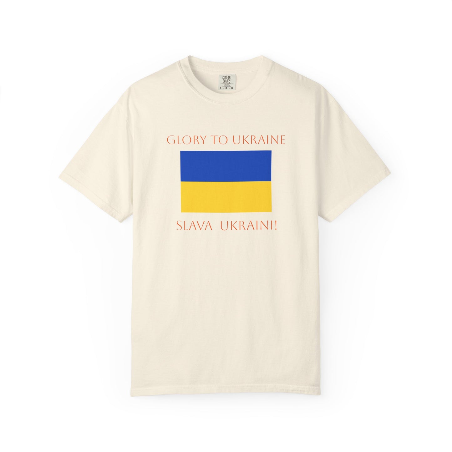 Glory to Ukraine/Slava Ukraini! Unisex Garment-Dyed T-shirt, support for freedom tee by TokyoBill