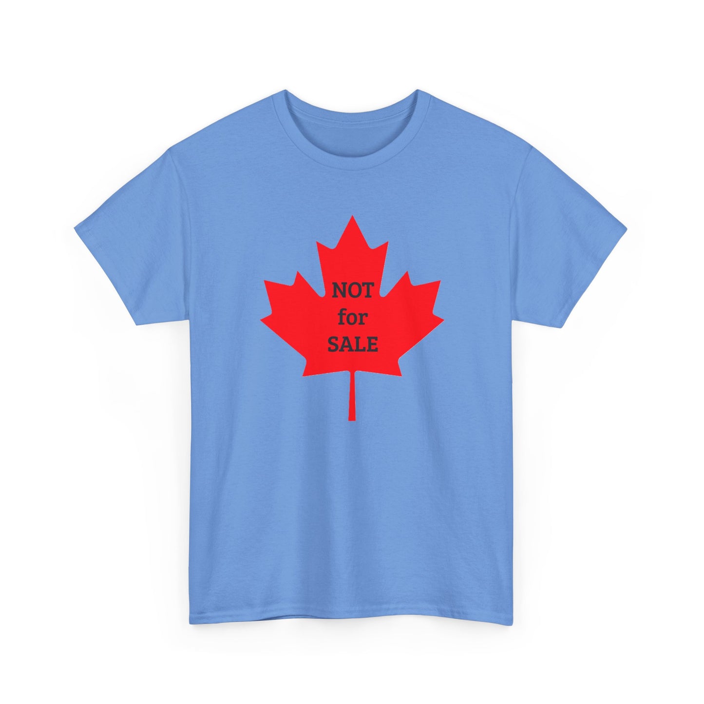 Canada Message of Independence on Maple Leaf --  Heavy Cotton Tee by TokyoBill
