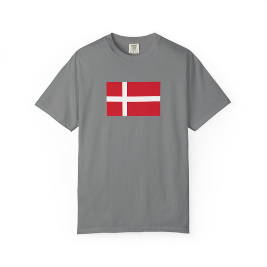 Denmark's Flag, Unisex Garment-Dyed T-shirt, Freedom Tee by TokyoBill
