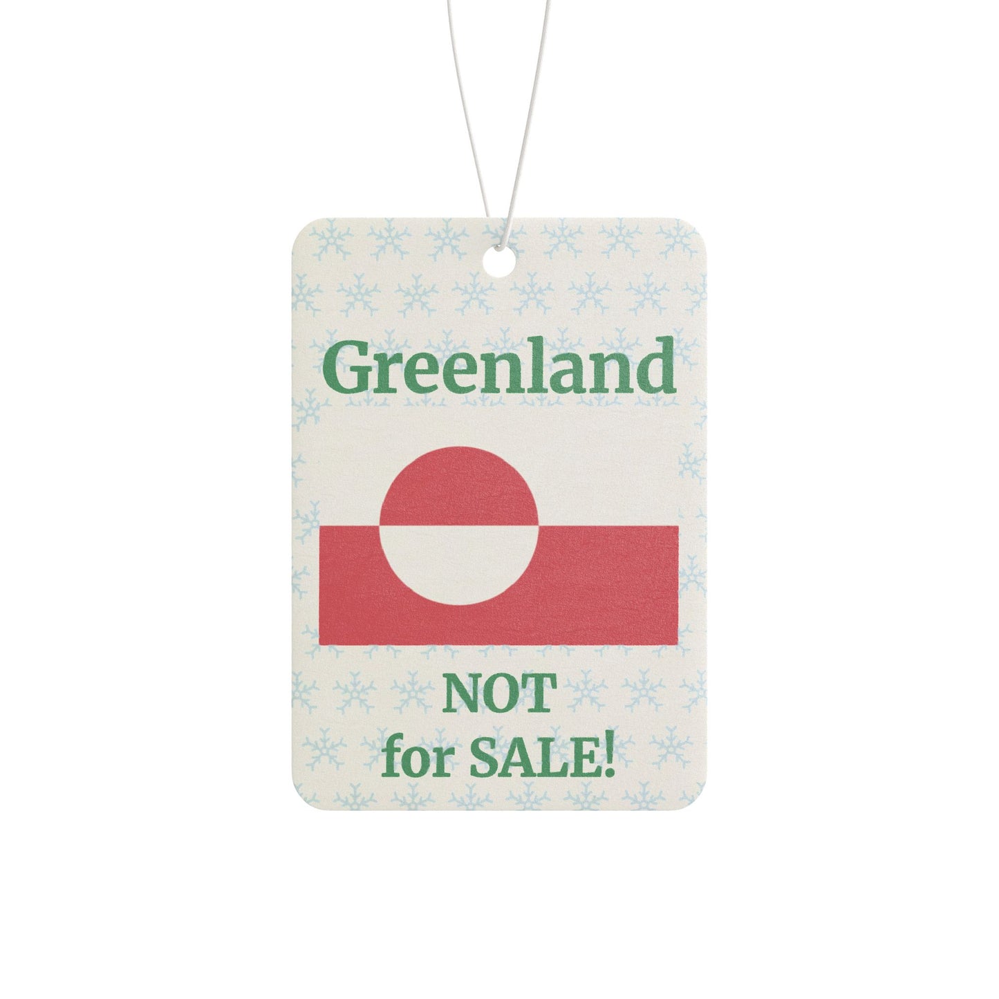 Greenland: NOT for SALE! Original Car Air Freshener, by TokyoBill