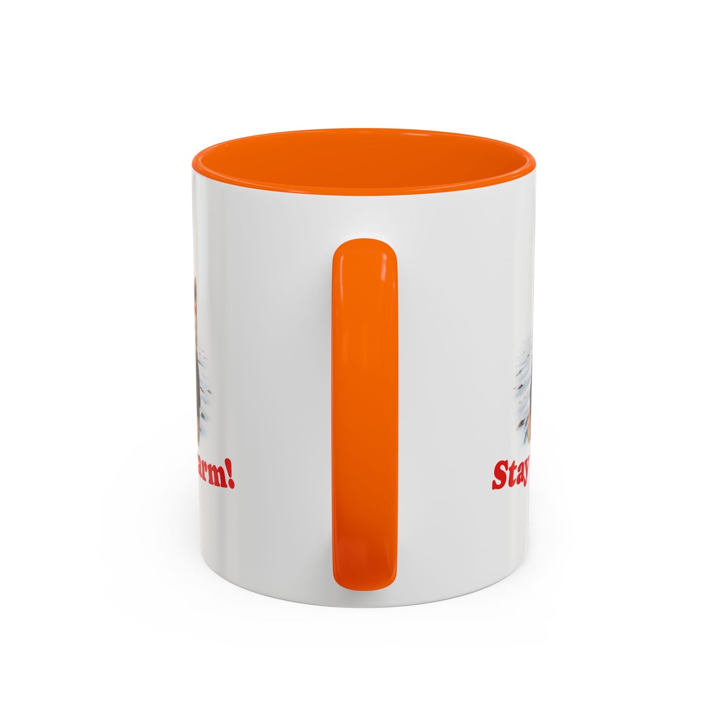 Two-tone Accent 11 oz Coffee Mug w/ Shiba Ken Sweater Dog, by TokyoBill