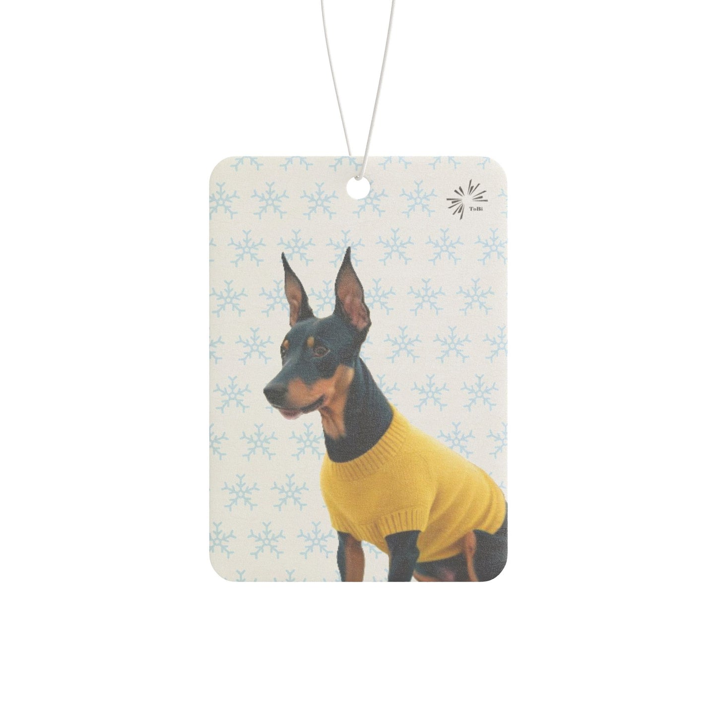 Sweater Dog Car Air Freshener | Cute Miniature Pinscher Car Décor by TokyoBill