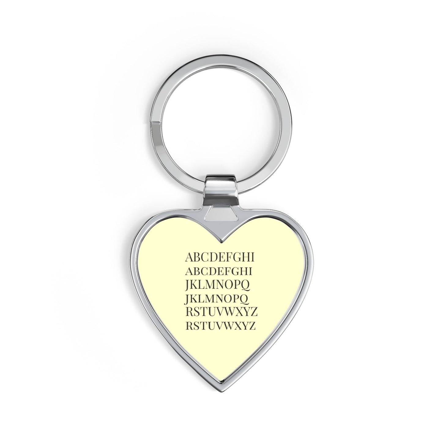 Personalized Heart Keychain | Custom Initial Monogram Keyring | Elegant Silver Gift for Her