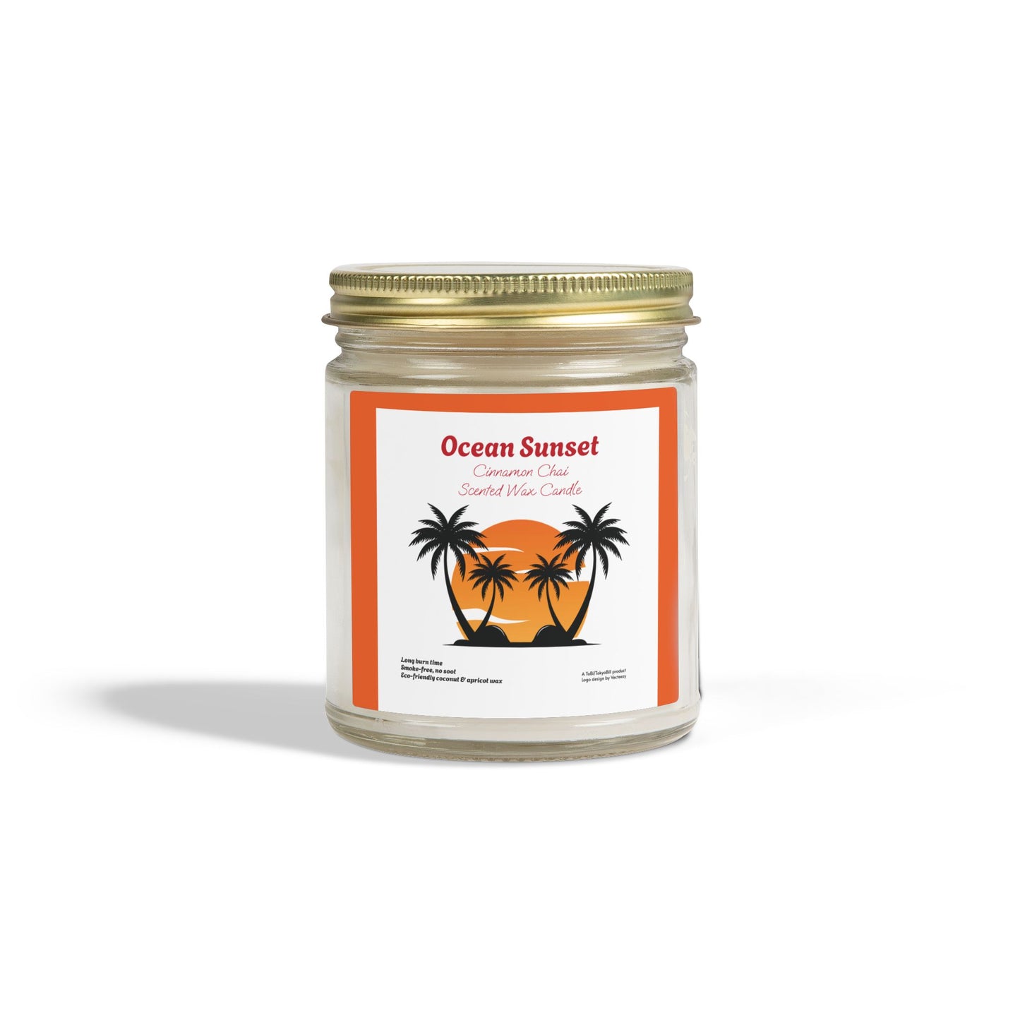 Ocean Sunset Beachwood Scented Candle | Hand-Poured USA | Coconut Apricot Wax