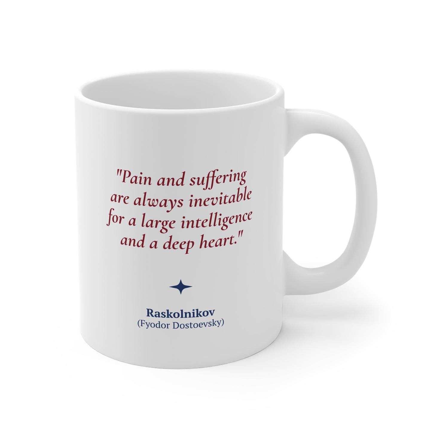 Fyodor Dostoevsky Quote Coffee Mug 11oz Ceramic Classic Literature Gift