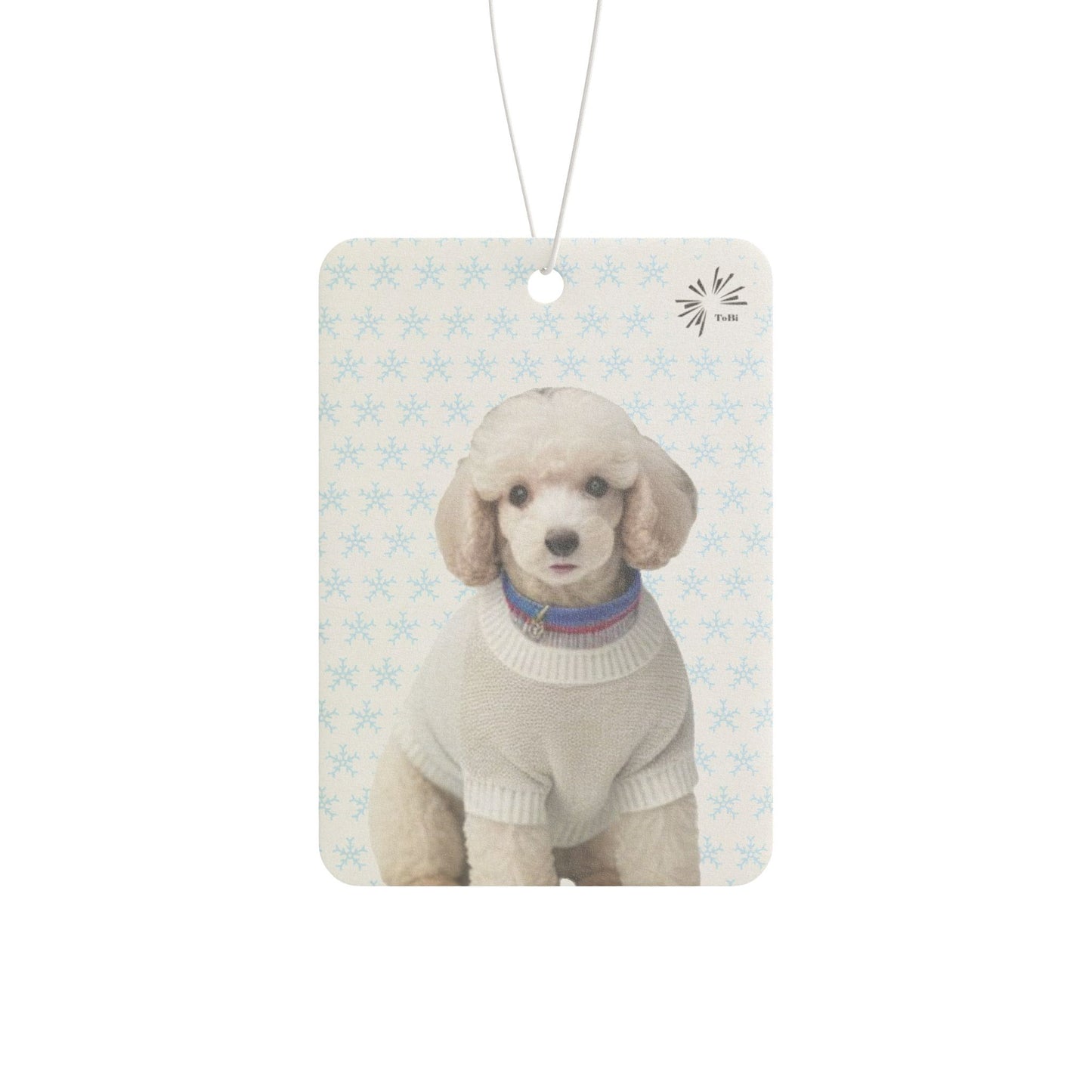 Sweater Dog Car Air Freshener, Cute Poodle Car Fragrance, by TokyoBill