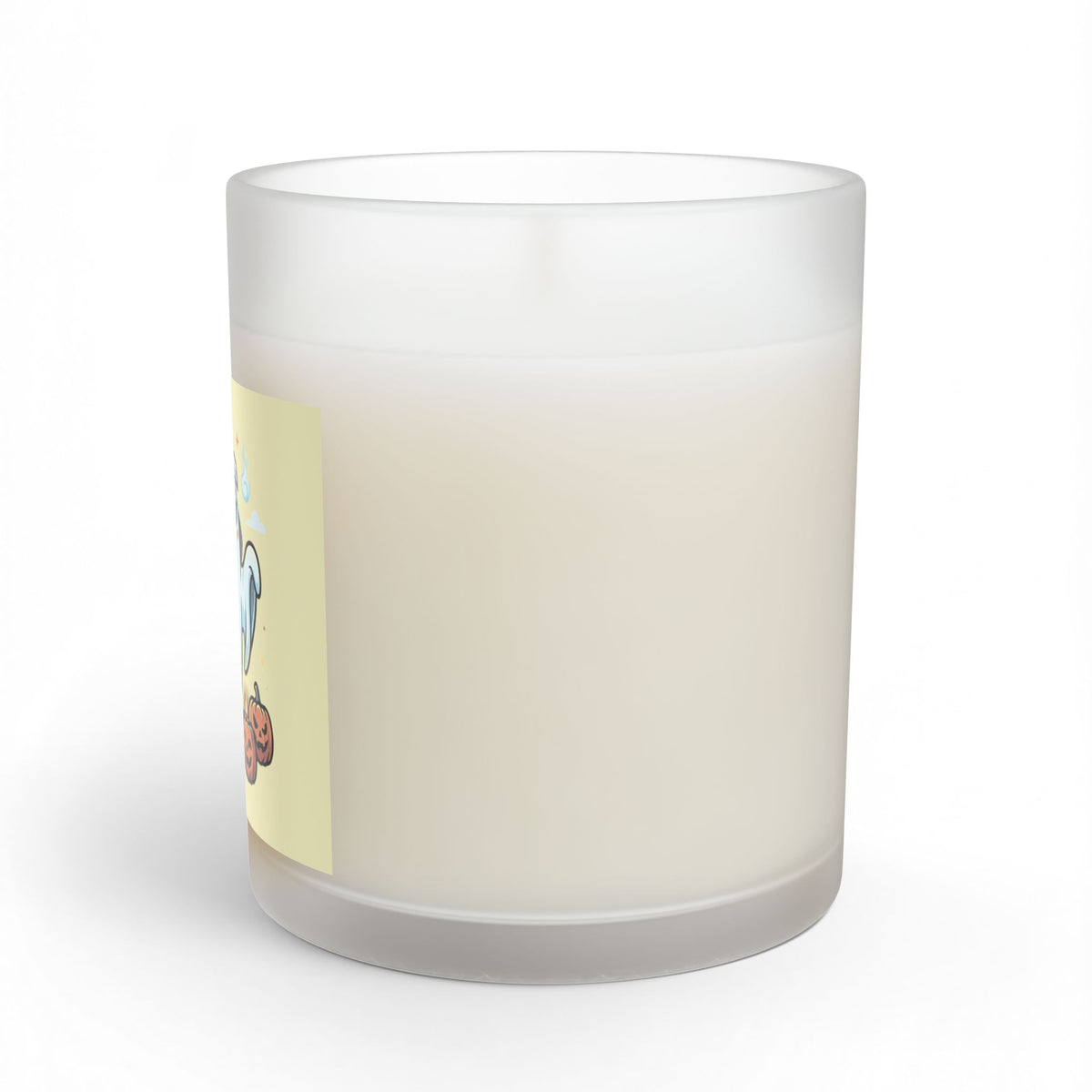 Spooky Japan ghost, Halloween soy wax candle, long burn 55-70 hours, 11oz reusable glass jar,  by TokyoBill