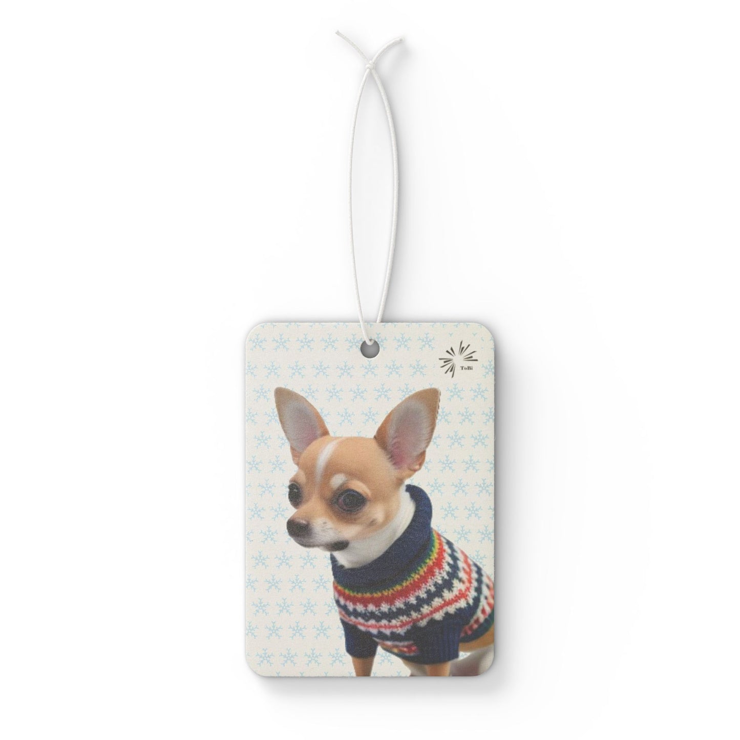 Sweater Dog Car Air Freshener, Cute Chihuahua Fragrance, by TokyoBill