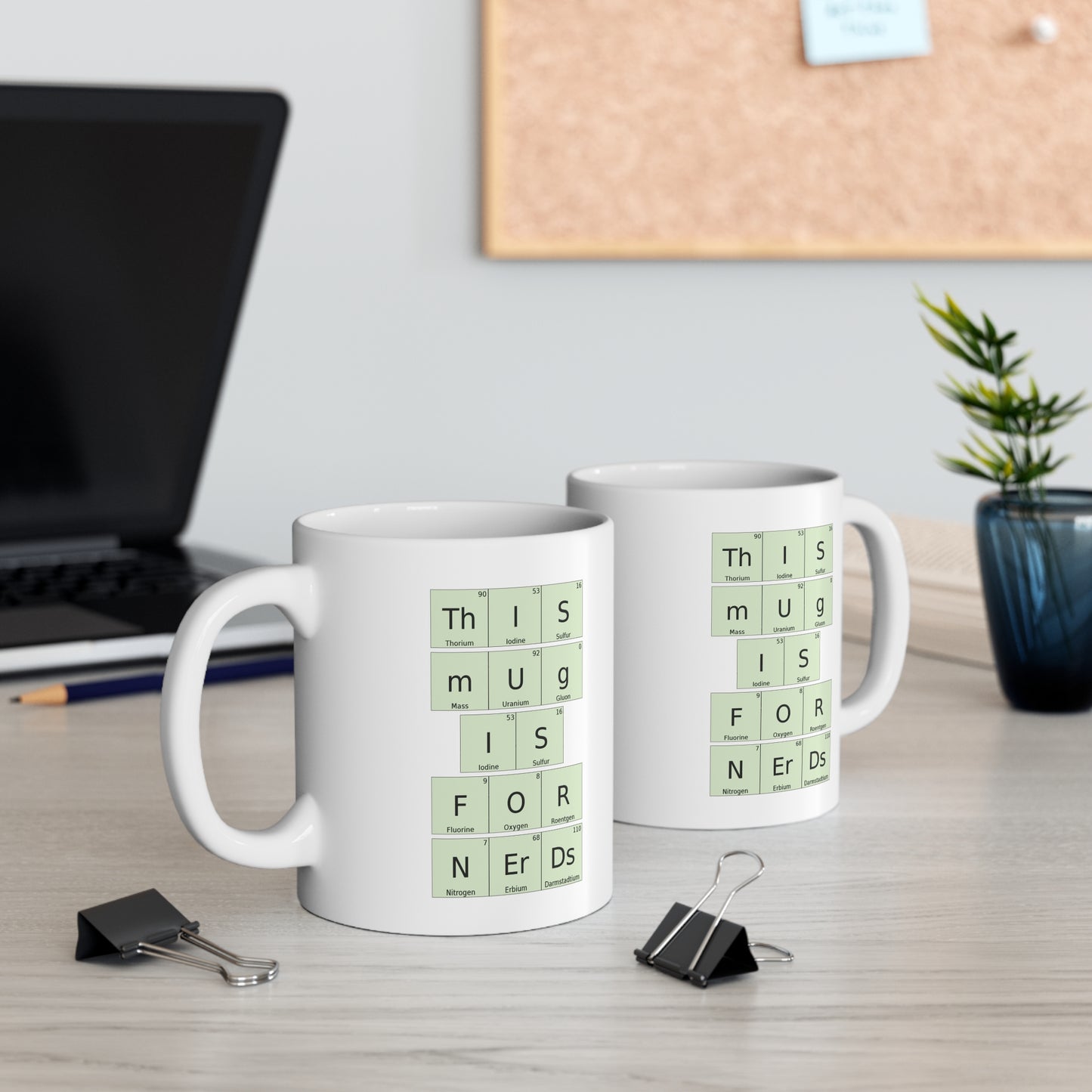 Chemistry & Physics Coffee Cup | Scientific Symbols Mug for Nerds, by TokyoBill