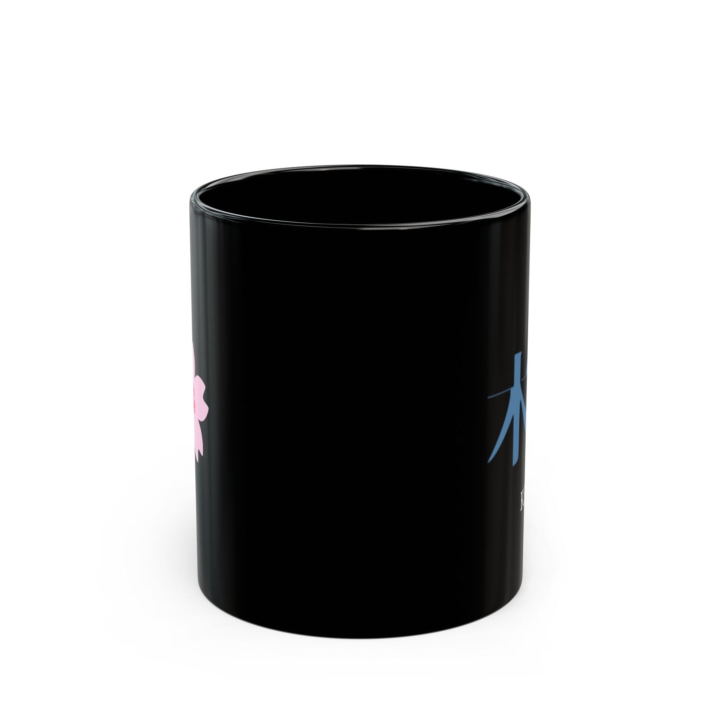 Japanese name 'Kimura' black coffee mug, by TokyoBill