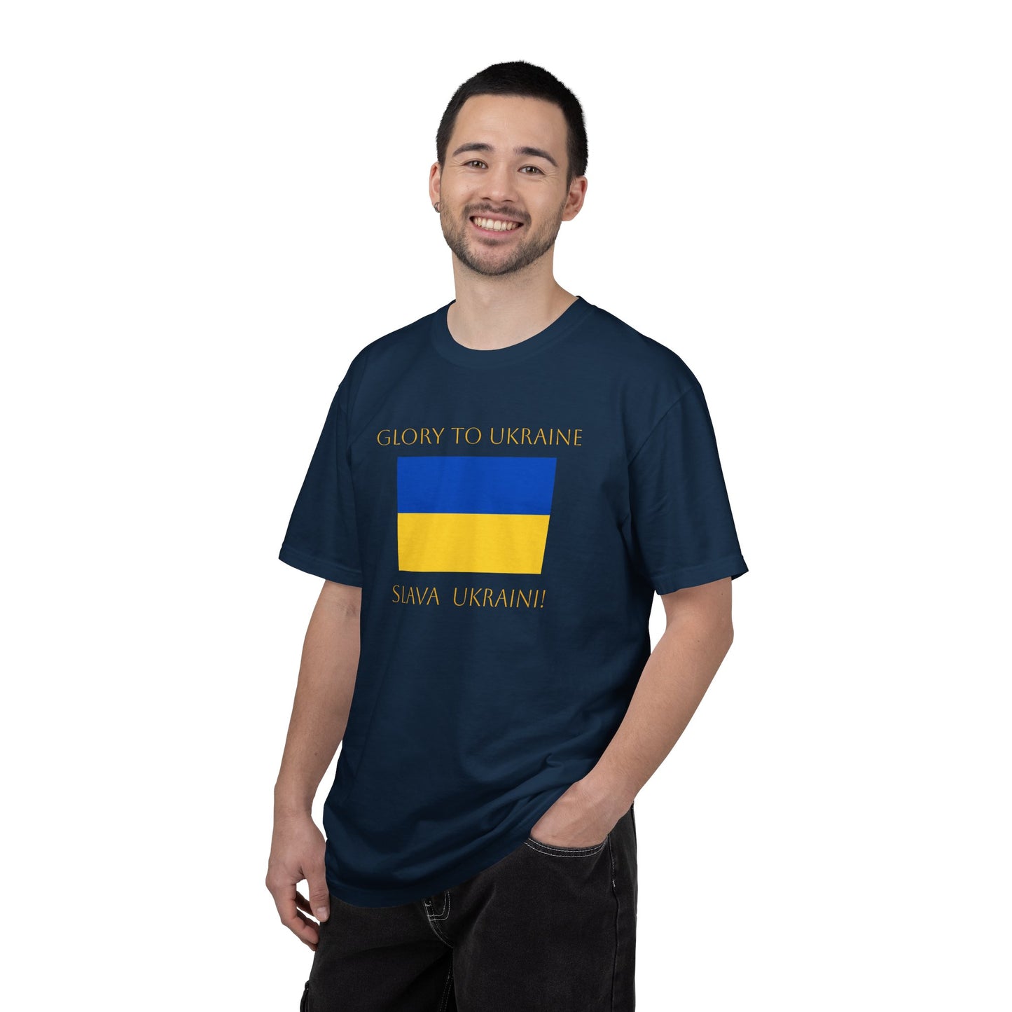 Glory to Ukraine/Slava Ukraini! Unisex Garment-Dyed T-shirt, support for freedom tee by TokyoBill