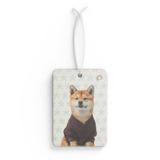 Sweater Dog Car Air Freshener | Cute Shiba Inu Car Décor by TokyoBill