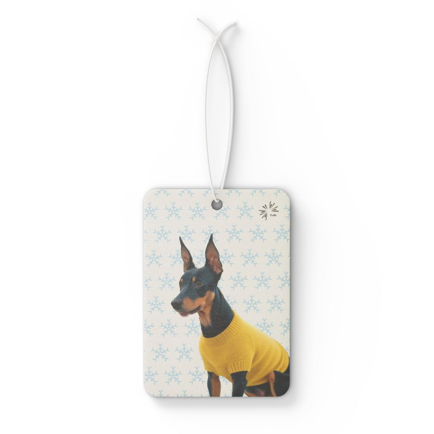 Sweater Dog Car Air Freshener | Cute Miniature Pinscher Car Décor by TokyoBill