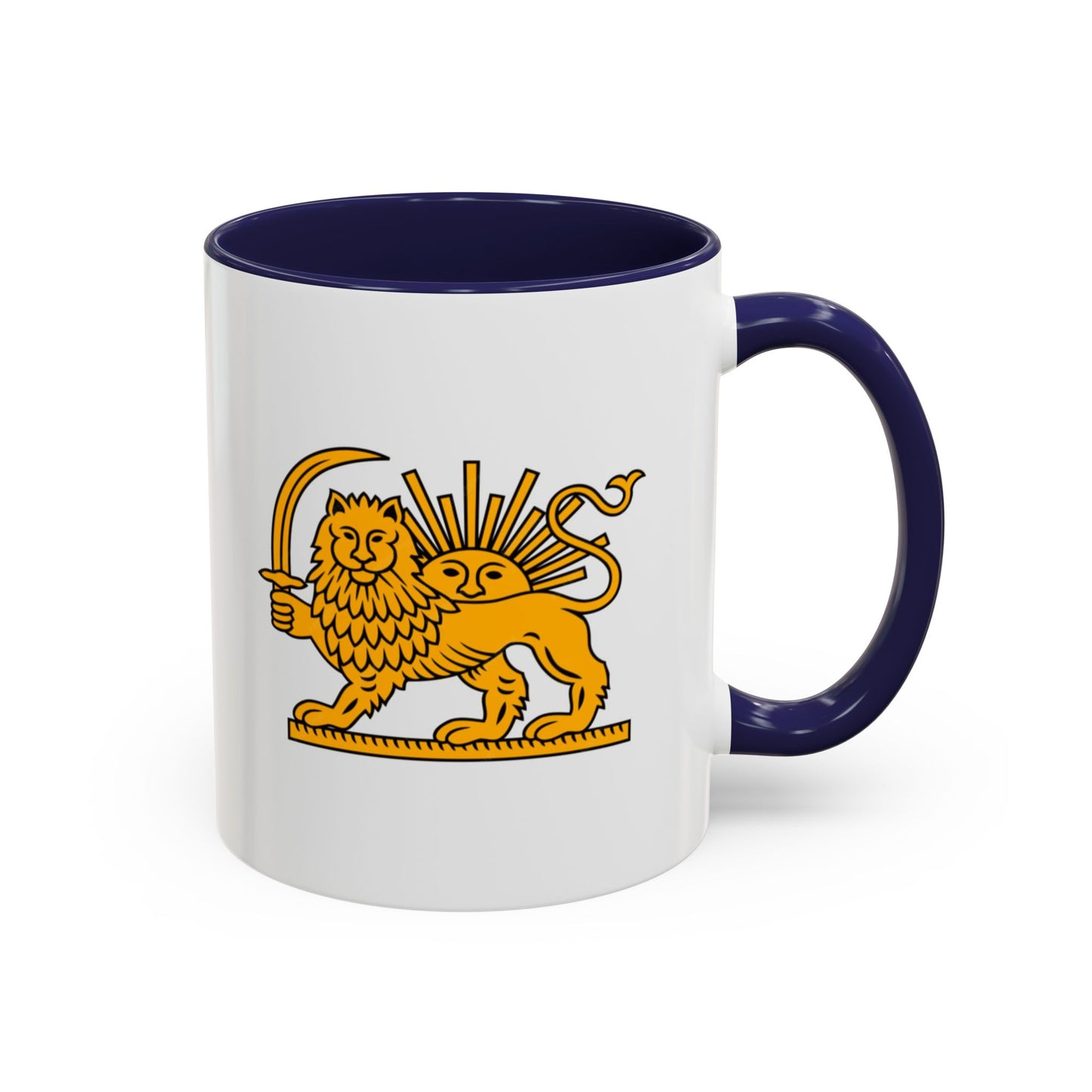 Persian Lion and Sun Mug | Accent Coffee Mug by TokyoBill