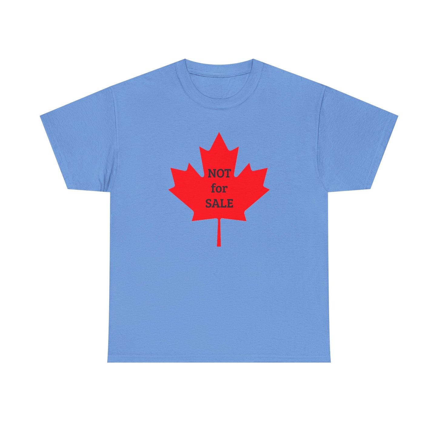 Canada Message of Independence on Maple Leaf --  Heavy Cotton Tee by TokyoBill