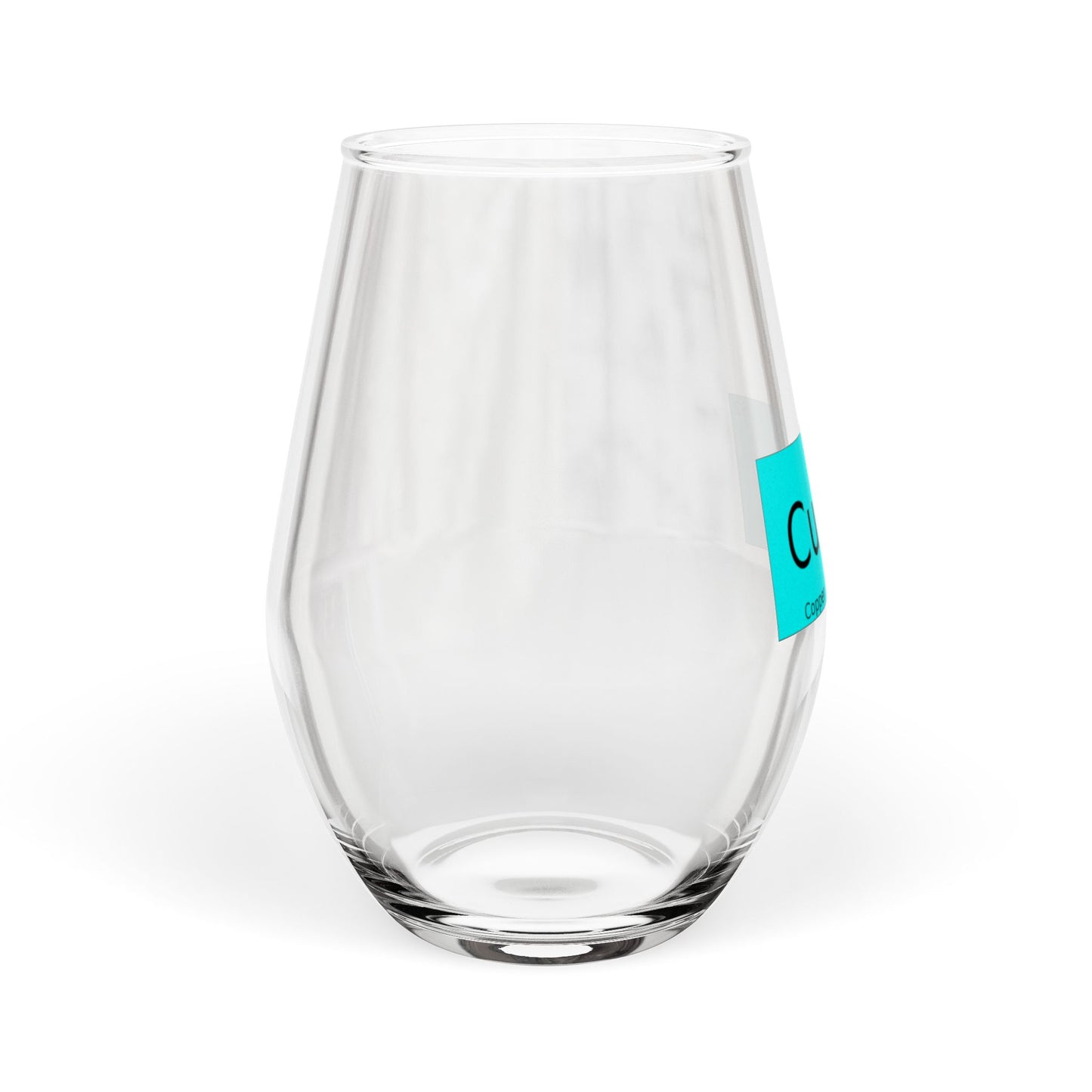 CuTe Copper-Tellurium Periodic Table Chemistry 11.75oz Wine Glass, by TokyoBill
