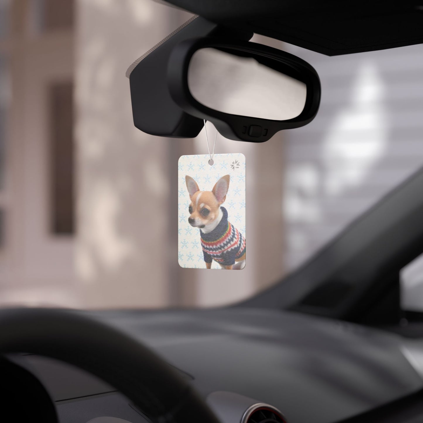 Sweater Dog Car Air Freshener | Cute Chihuahua Car Décor by TokyoBill