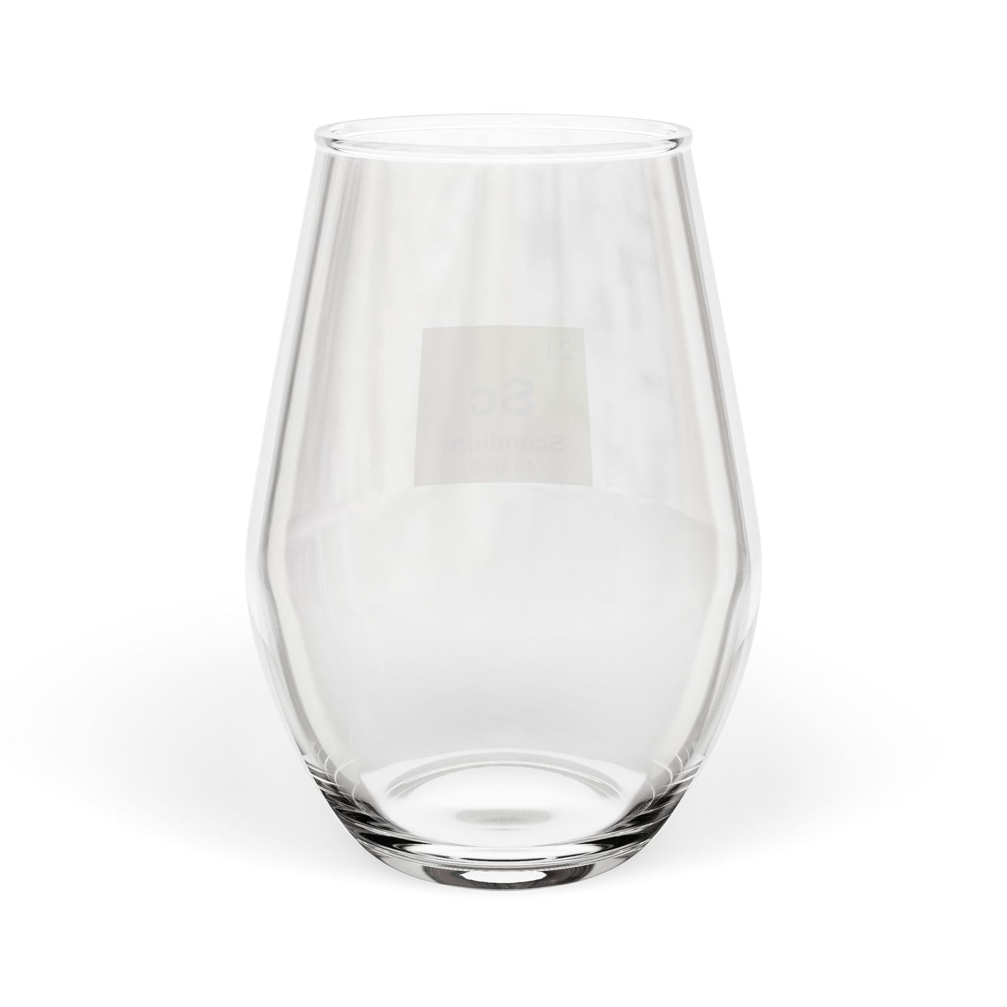 Periodic Table Stemless Wine Glass | Transition Metal Series | Science Gift
