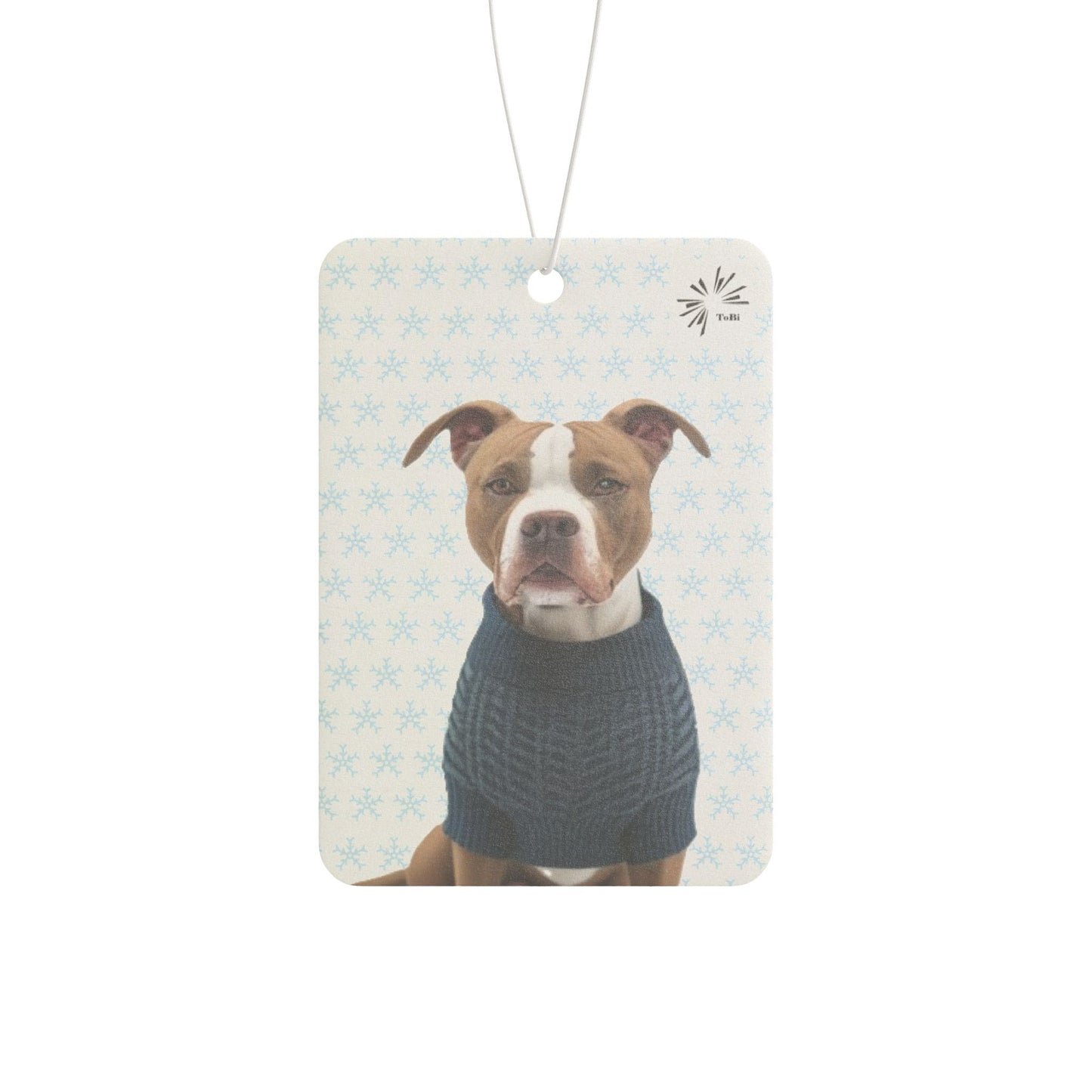 Sweater Dog Car Air Freshener, Cute Pit Bull Car Fragrance, by TokyoBill