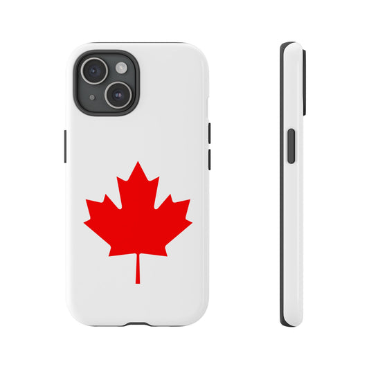 Canadian Maple Leaf iPhone Case (Tough Case model series 15) by TokyoBill