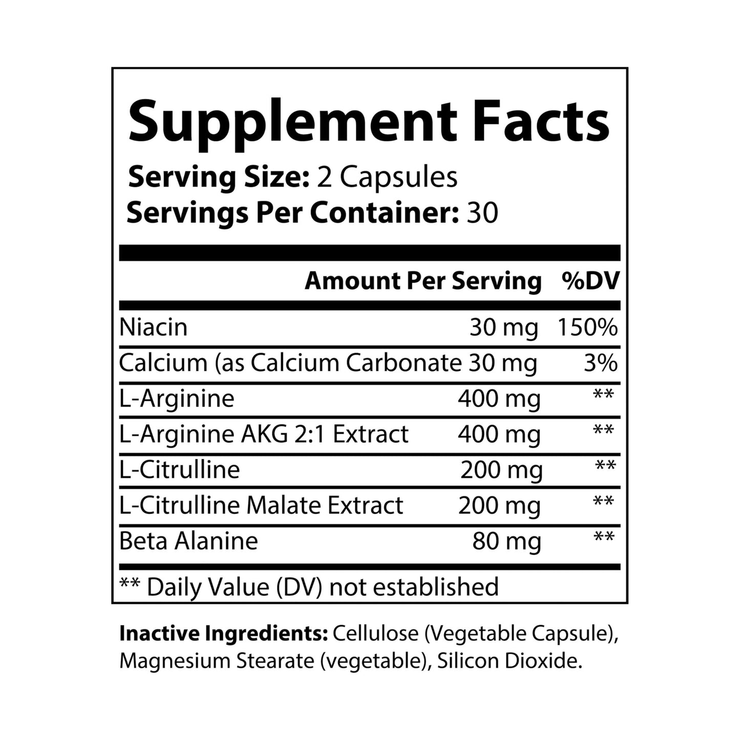 Kumoji L-Arginine Capsules – L-Citrulline, Beta Alanine & AKG 2:1 Extract for Exercise Performance, Endurance & Recovery | 60 Capsules | Non-GMO | GMP Certified