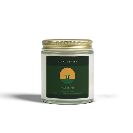 Ocean Sunset | Fraser Fir Scented Candle | Hand-Poured in USA