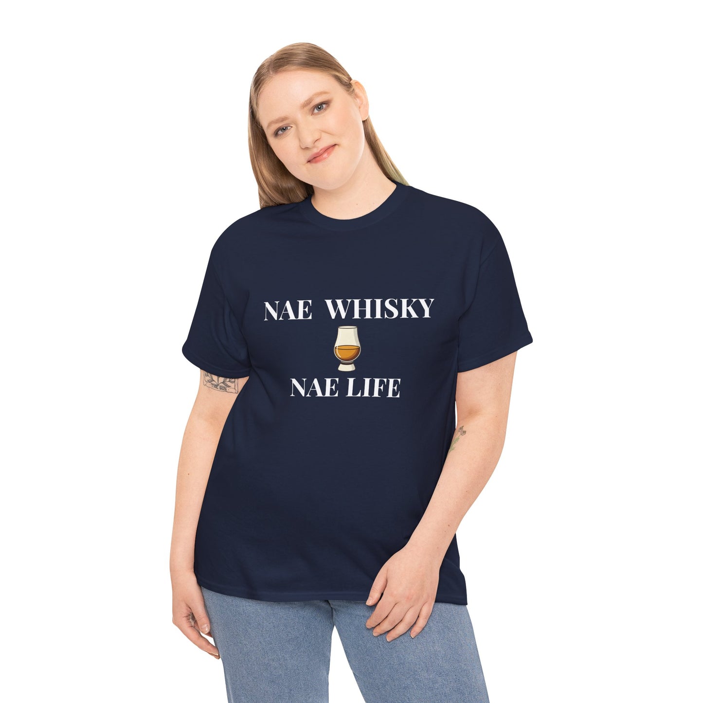 Nae Whisky Nae Life drinking tee | Funny whisky drink shirt