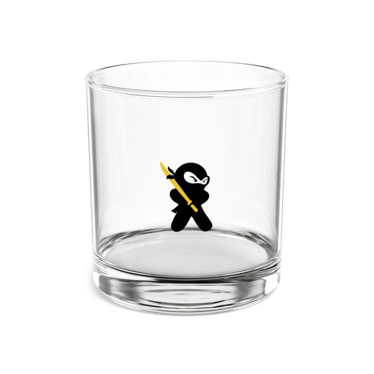 Ninja Rocks Glass 10oz – Japan-Inspired Barware | Whisky Glass | Japanese Culture Gift | Cocktail Glass